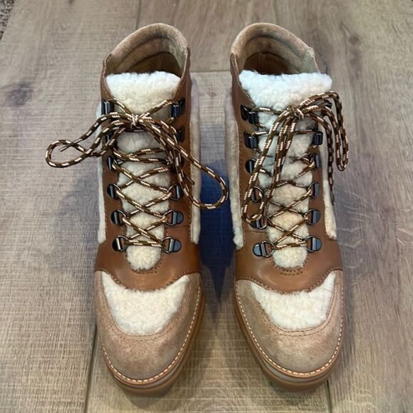 Anthropologie x Bernardo Sawyer Shearling Boots US6 - Picture 2 of 11